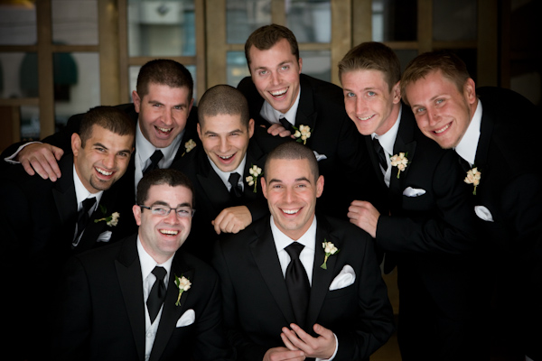 wedding photo by J Garner Photography, smiling groomsmen